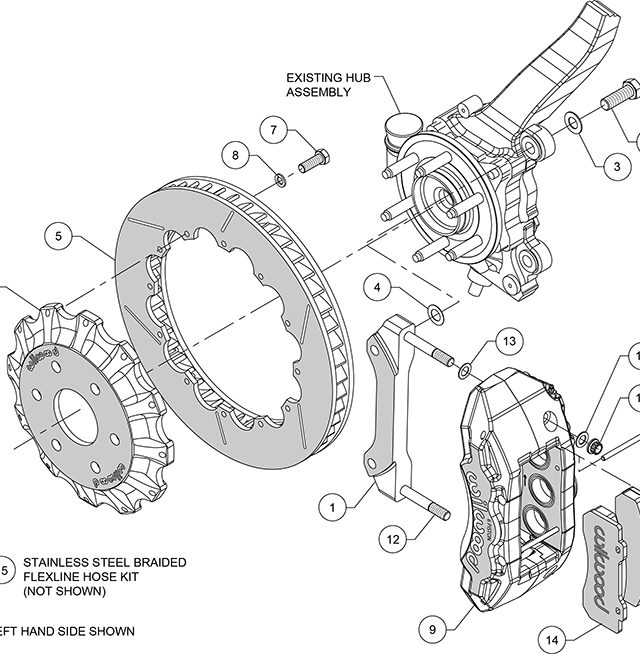 Wilwood TX6R Big Brake Truck Front Brake Kit